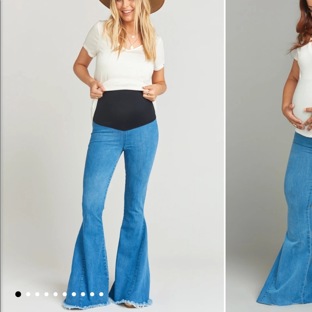 Show Me Your MuMu Maternity Bell Bottom Jeans